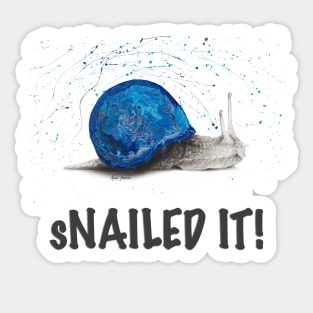 Snailed It Sticker